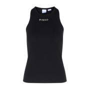 Zwarte Tanktop Distinto Costina Pinko , Black , Dames