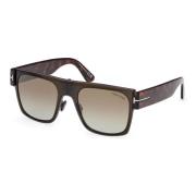 Edwin Zonnebril Mastice/Brown Tom Ford , Brown , Unisex