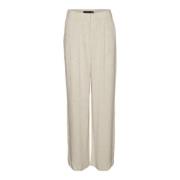 Wide Trousers Vero Moda , Beige , Dames