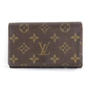 Pre-owned Leather wallets Louis Vuitton Vintage , Brown , Dames