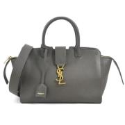 Pre-owned Fabric handbags Yves Saint Laurent Vintage , Gray , Dames