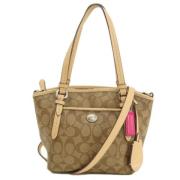 Pre-owned Plastic totes Coach Pre-owned , Beige , Dames