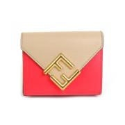 Pre-owned Leather wallets Fendi Vintage , Red , Dames