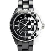 Pre-owned Stainless Steel watches Chanel Vintage , Black , Heren