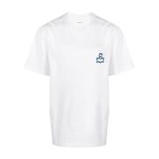 Witte T-shirts en Polos Isabel Marant , White , Heren