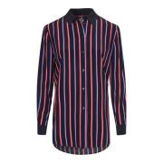 Gestreepte Fleur Shirt voor Vrouwen Tommy Hilfiger , Multicolor , Dame...