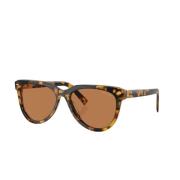 Stijlvolle Vau01T Zonnebril Miu Miu , Brown , Dames