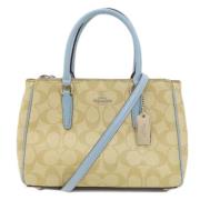 Pre-owned Plastic handbags Coach Pre-owned , Beige , Dames