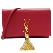 Pre-owned Fabric shoulder-bags Yves Saint Laurent Vintage , Red , Dame...