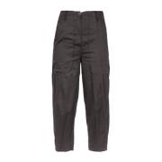 Grijze Katoenen Broek Model 411Sd25026 Alessia Santi , Gray , Dames