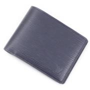 Pre-owned Leather wallets Louis Vuitton Vintage , Blue , Dames