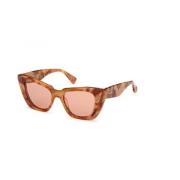 Bruin Havana Zonnebril Glimpse5 Mm0099 Max Mara , Brown , Dames