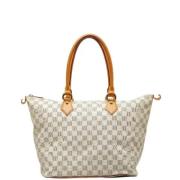 Pre-owned Fabric louis-vuitton-bags Louis Vuitton Vintage , White , Da...