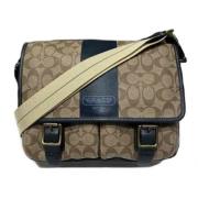 Pre-owned Fabric shoulder-bags Coach Pre-owned , Beige , Dames