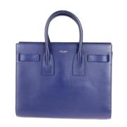 Pre-owned Fabric handbags Yves Saint Laurent Vintage , Blue , Dames