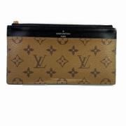 Pre-owned Leather wallets Louis Vuitton Vintage , Brown , Dames