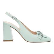 Elegante Groene Hak Slingbacks Nerogiardini , Green , Dames