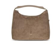 Stijlvolle Suède Handtas Aigner , Brown , Dames