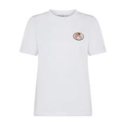 Engelen Print Wit T-shirt Fiorucci , White , Dames