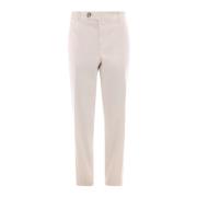 Stretch katoenen broek Italiaanse pasvorm Brunello Cucinelli , Beige ,...