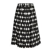 Rok met bedrukt patroon Moschino , Black , Dames