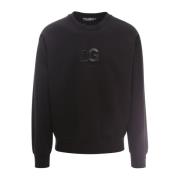 Zwart Sweatshirt met Handtekeninglogo Dolce & Gabbana , Black , Heren