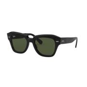 State Street 2186 Zonnebril in zwart Ray-Ban , Black , Unisex