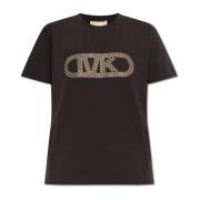 T-shirt met logo Michael Kors , Black , Dames