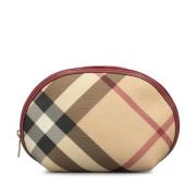 Pre-owned Fabric clutches Burberry Vintage , Beige , Dames