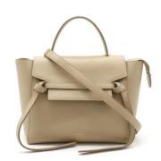 Pre-owned Leather celine-bags Celine Vintage , Beige , Dames