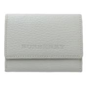 Pre-owned Leather wallets Burberry Vintage , Gray , Dames