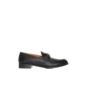 Zwarte platte schoenen met VLogo-plaque Valentino Garavani , Black , D...