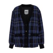 Zwarte Jas Giacca/Jacket Msgm , Black , Dames