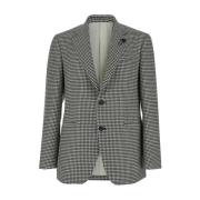 Grijze Pied-de-poule Jas Lardini , Gray , Heren