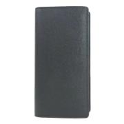 Pre-owned Leather wallets Louis Vuitton Vintage , Black , Dames