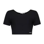 Elegante Zwarte Top Alaïa , Black , Dames