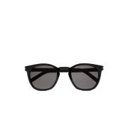 SL 28 Slim Square Zonnebril Saint Laurent , Black , Unisex