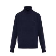 Cashmere Turtleneck Ami Paris , Blue , Heren