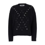 Zwarte Sweater Maglia/Sweater Msgm , Black , Dames