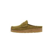 Suede Naples Klomp Birkenstock , Green , Heren