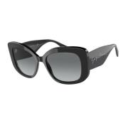 Zwarte Acetaat Zonnebril Ar8150-500111 Giorgio Armani , Black , Heren