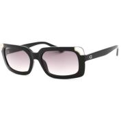 Zwarte plastic zonnebril voor vrouwen Guess , Black , Dames