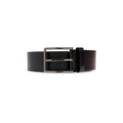 Leren riem Salvatore Ferragamo , Black , Heren