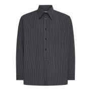 Zwarte Lange Mouw Shirt Marni , Black , Heren