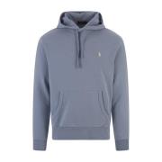 Blauwe Loopback Katoen Hoodie Ralph Lauren , Blue , Heren