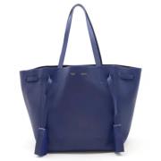Pre-owned Leather celine-bags Celine Vintage , Blue , Dames
