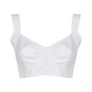 Witte Heart Neckline Band Top Dolce & Gabbana , White , Dames