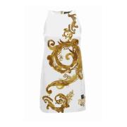 Stijlvolle Jurken Versace Jeans Couture , White , Dames