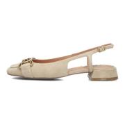 Beige Suède Slingbacks Elegant Klassiek Model Bibi Lou , Beige , Dames