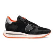 Vintage Stijl Hardloopschoenen Zwart Oranje Philippe Model , Black , H...